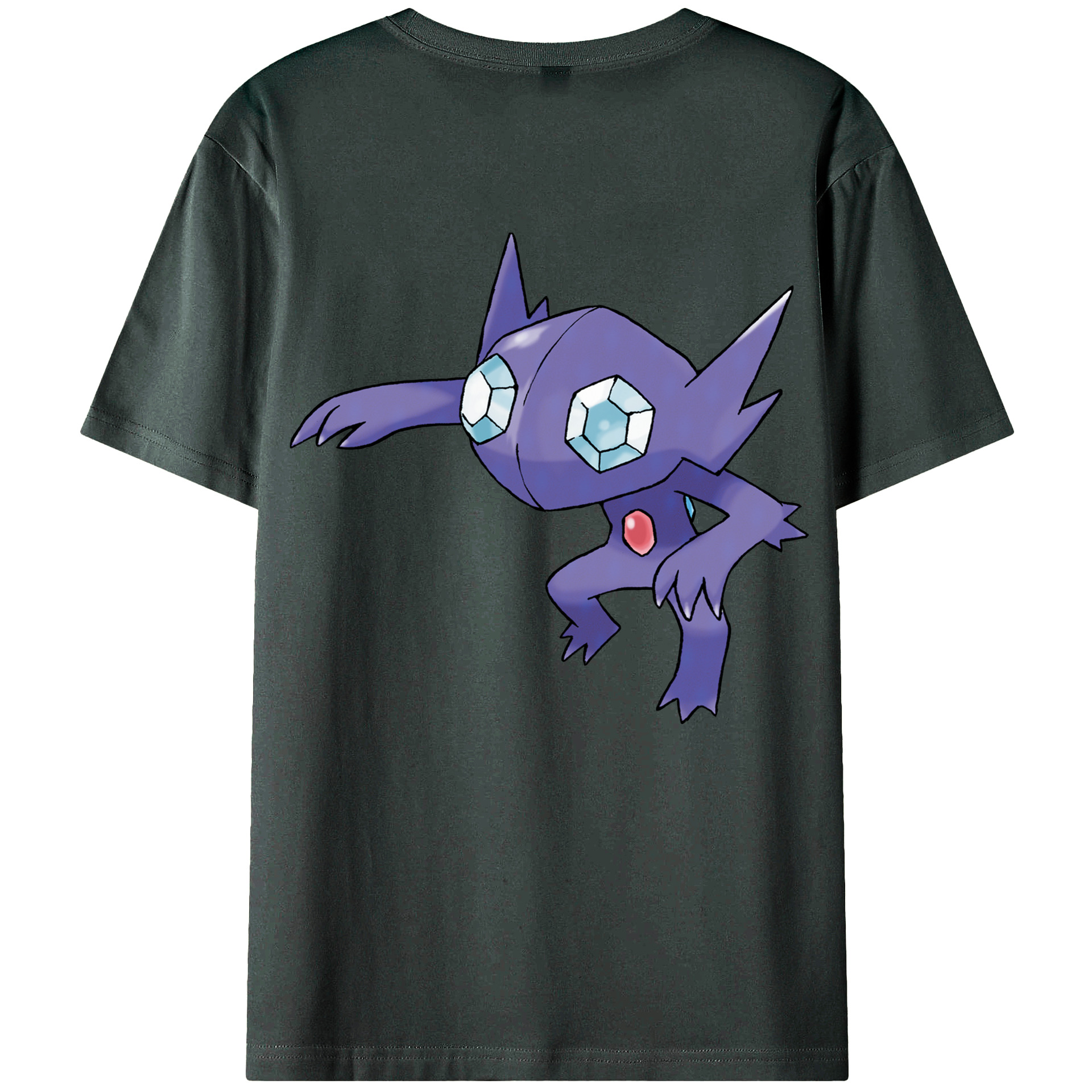 （画像用） ポケットモンスター Pokémon 綿100％ メンズ半袖Tシャツ（バックプリント） 通気性